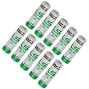 10x SAFT LS14500 Size AA 3.6V 2600mAh Primary Lithium Cell for RFID, Meters