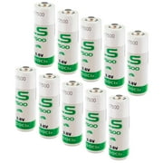 10x SAFT LS17500 Size A 3.6V 3600mAh Primary Lithium Battery for Data Collection