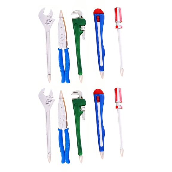10x/Set Hardware Shape Ballpoint Pen Pen Journaling Pen Hardwares Tool Shape Writing Pen for Students