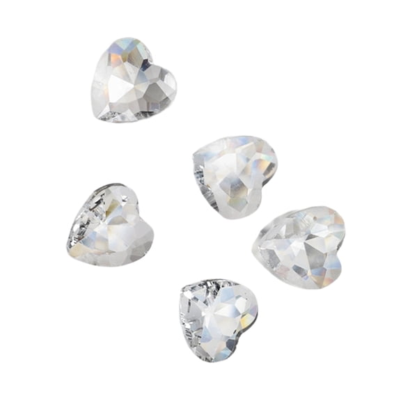 10x/Set Pointed Bottom Rhinestones Heart Rectangular Nails Art Crystals 10x Rectangular Nails Art Pointed Bottom Rhinestones Nails Decorations