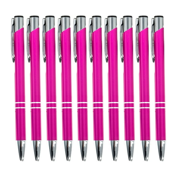 10x/Set Retractable Ballpoint Pen 1.0mm Writing Pen Signature Pen for Student