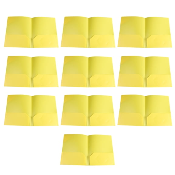 10x/Set Two Pocket Folders Letter Size Document Folder with Two Pockets Presentation Folder Document Pockets