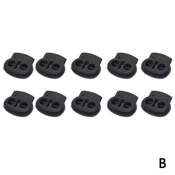 10x Shoe Lace Shoelace Buckle Rope Clamp Cord Lock Run Clips Top Sports O3G1