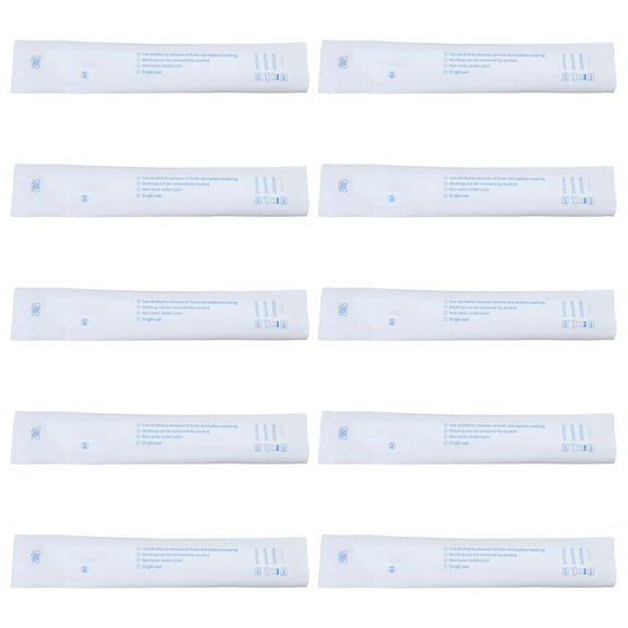 10x Skin Marker Waterproof Positioning Pen White Surgical Skin Marker Eyebrow Makeup Pen Makeup Position Mark Tools