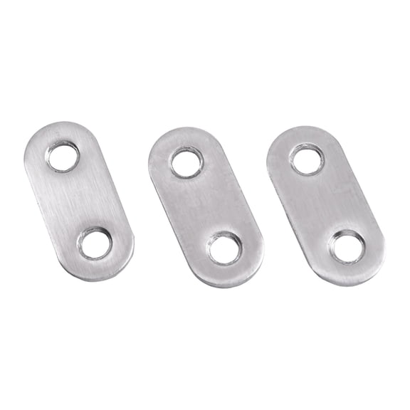 10x Stainless-Steel Flat Straight Brace Bracket Mending Repairing Plate Fixing Connection Plate For Furniture Repairing