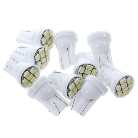 10x T10 W5W 8 SMD LED white - light bulb interior 12V pwm25