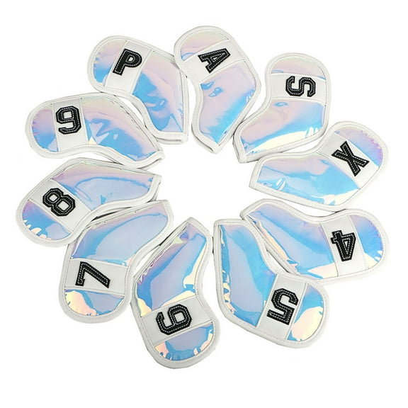 10x TPU Golf Iron Covers Set Colorful Golf Iron Headcovers, Golf Club for Head C
