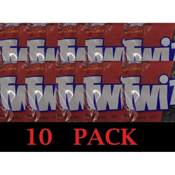 10x TWIZZLERS Twists BLACK Licorice 16 oz Bag 1 LB - 10 PACK