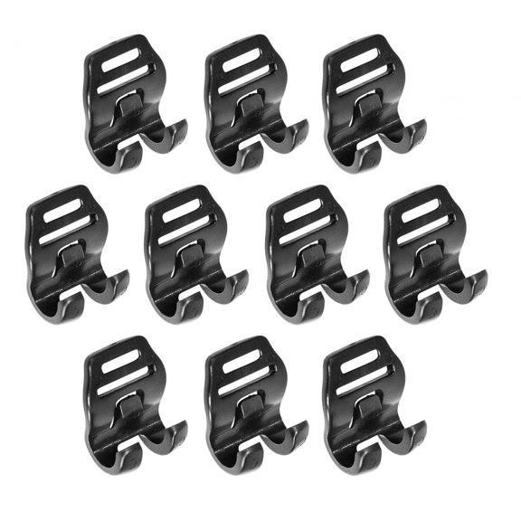 10x Tent Pole Connector Clips Camping Tent Clips Tent Accessories Easy to Use Awning Pole Hanger Clips 10x10x15x9mm