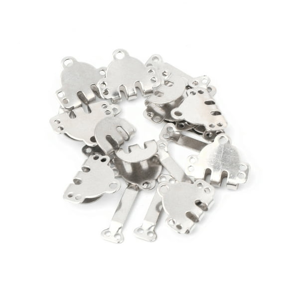 10x Trouser Skirt Hooks + Bars Fasteners For Suit Pants Extenders Tailor Sewing