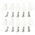 thumbnail image 1 of 10x Universal Body Clips Pins with 10 Pull Tab Metal Body Shell Pin for SCX24 White, 1 of 4
