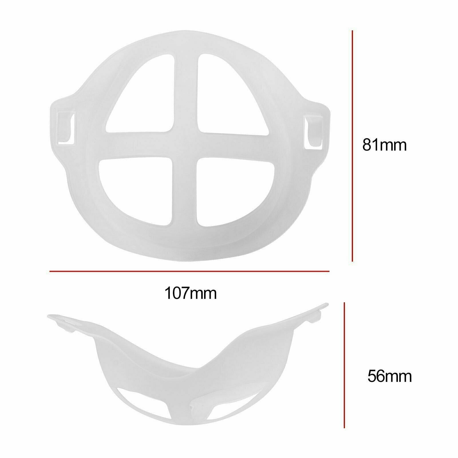 10x Washable 3D Face Mask Bracket Soft Inner Support Frame Silicone ...
