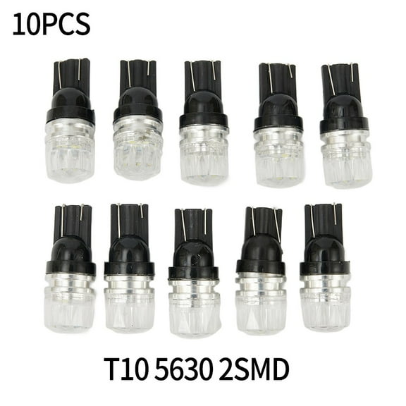 10x White For T10 2SMD LED High Power Dome Map License Light Bulbs 168 194 2825