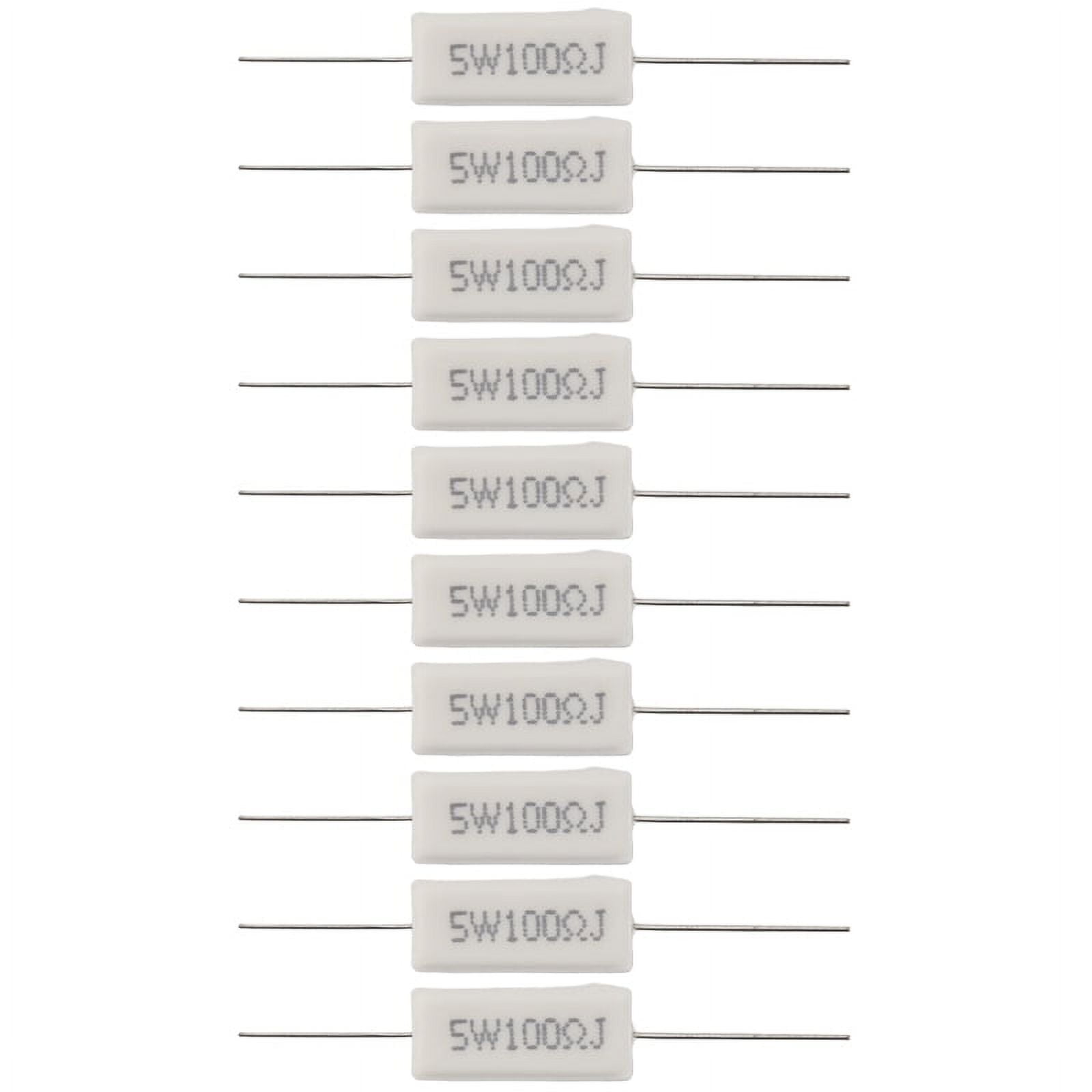 Produktbild von 5W Keramik-Widerstand – Drahtgewickelt, Axial, 0,1 Ω Bis 100 KΩ, ±5% Toleranz