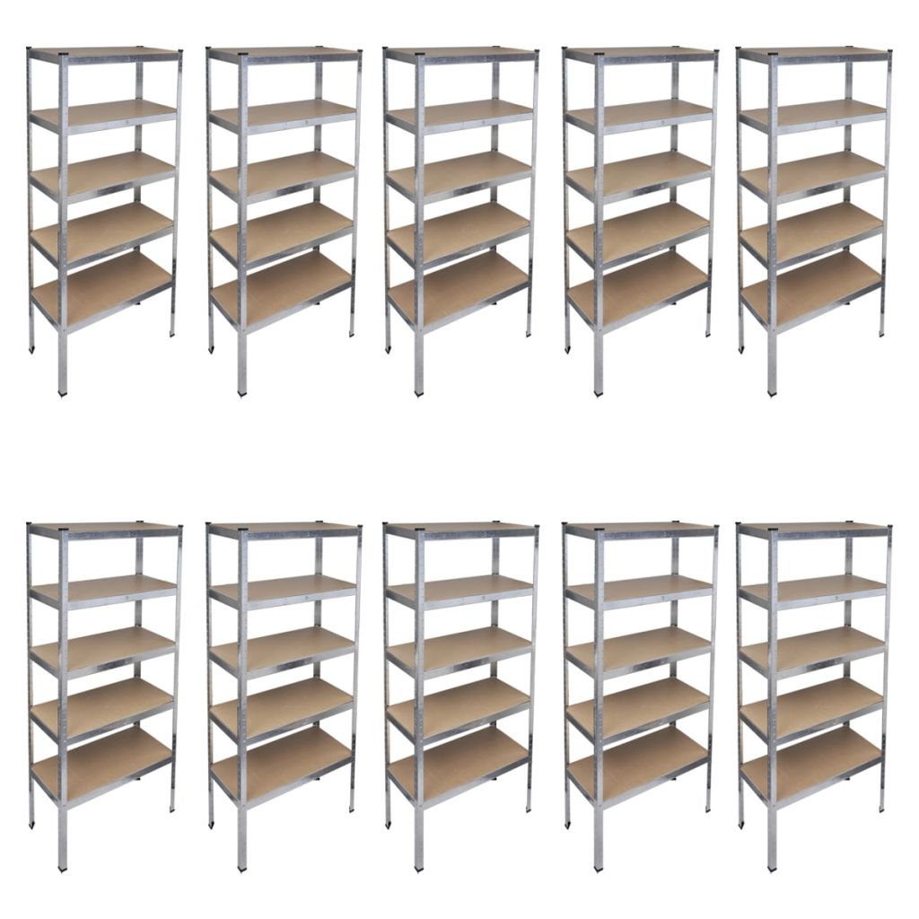 10x boltless shelving storage rack heavy duty shelving