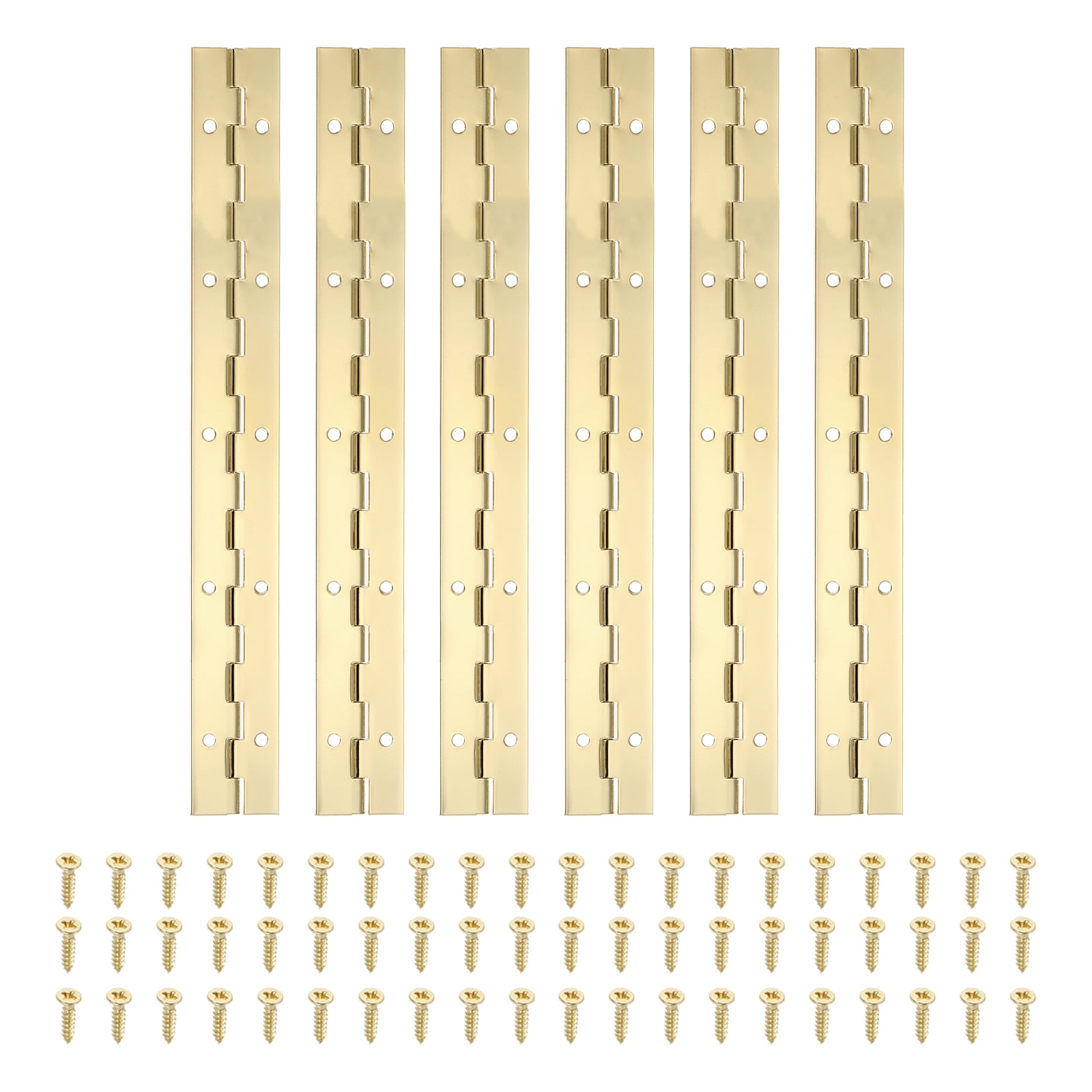 PATIKIL Lot De 10 Charnières Continues En Acier Inoxydable
