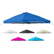 JOROHIKER 10x10 Canopy Replacement Top Cover Only,Pop Up Canopy Tent Top with Air Vent Ropes, Waterproof Sunshade Silver Coated Oxford Cloth for Outdoor Garden 