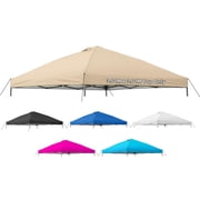 JOROHIKER 10x10 Canopy Replacement Top Cover Only,Pop Up Canopy Tent Top with Air Vent Ropes, Waterproof Sunshade Silver Coated Oxford Cloth for Outdoor Garden Patio Picnic Camping, Sky Blue