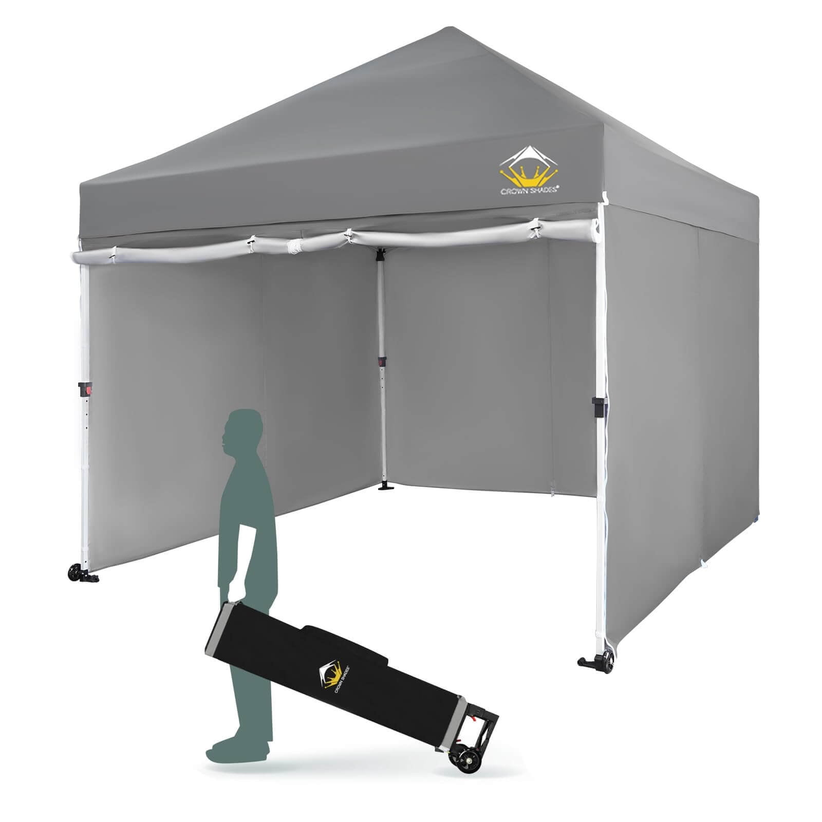 10x10 Commercial Centerlok Canopy 4 Sidewalls - High Peak, Sto 'N Go ...