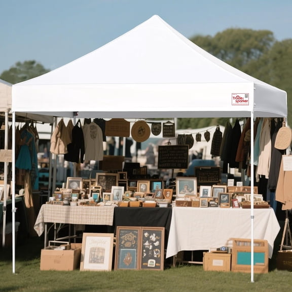 10x10 Commercial Pop Up Canopy Replacement Top - White