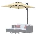 thumbnail image 1 of 10x10 FT Cantilever Patio Umbrella, 360° Rotating Offset Umbrella with Crank Lift, 100-Position Tilt., 1 of 6