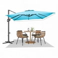 thumbnail image 1 of 10x10 FT Cantilever Patio Umbrella, 360° Rotating Offset Umbrella with Crank Lift, 100-Position Tilt., 1 of 6
