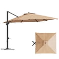 thumbnail image 1 of 10x10 FT Cantilever Patio Umbrella, 360° Rotating Offset Umbrella with Crank Lift, 100-Position Tilt., 1 of 6