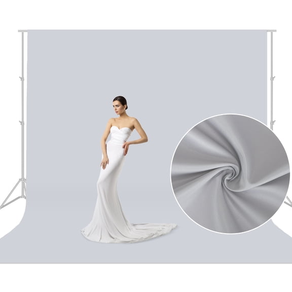 10x10 FT Gray Backdrop Background, Large Photo Backdrop Curtain Drapes for Photography, High Density Gray Screen Backdrops for Party Video Studio Portrait Photoshoot Booth