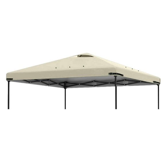 10x10 FT Replacement Gazebo Canopy Top Cover with Air Vent 118.9x118.9 Inches UV Resistant Waterproof Outdoor Sunshade Roof for Straight Leg Canopy Tent Patio Garden Pavilion Cover (Top Only)