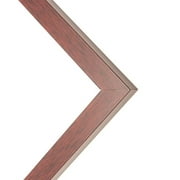 10x10 Flat Dark Brown Wood Frame - "The Edge" Thin - Great for Posters, Photos, Art Prints, Mirror,