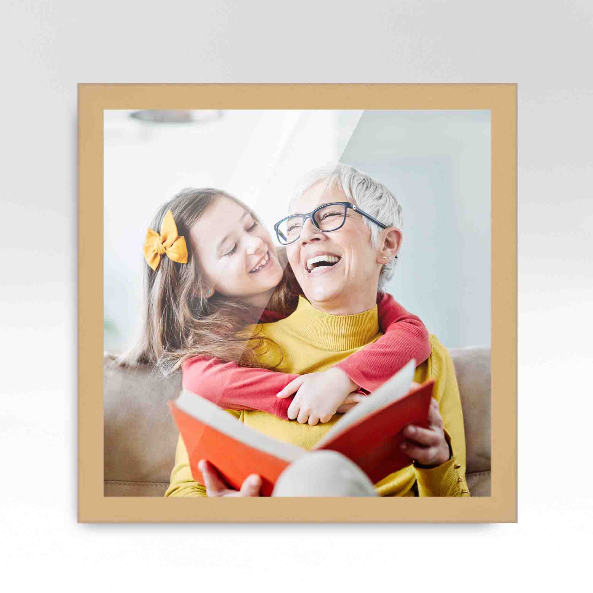 6x10 Frame Yellow Real Wood Picture Frame Width 1.25 inches, Interior Frame  Depth 0.5 inches