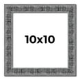 thumbnail image 1 of 10x10 Frame Silver Black Rustic Sonoma Solid Wood Picture Frame | 1.5 Inch Moulding Width |, 1 of 8