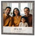 thumbnail image 1 of 10x10 Frame Silver Grey Distressed Solid Wood Picture Frame | 0.75 Inch Moulding Width | Interior, 1 of 8