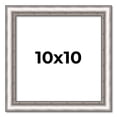 thumbnail image 1 of 10x10 Frame Silver Real Wood Picture Frame Width 1.25 Inches | Interior Frame Depth 0.5 Inches |, 1 of 8