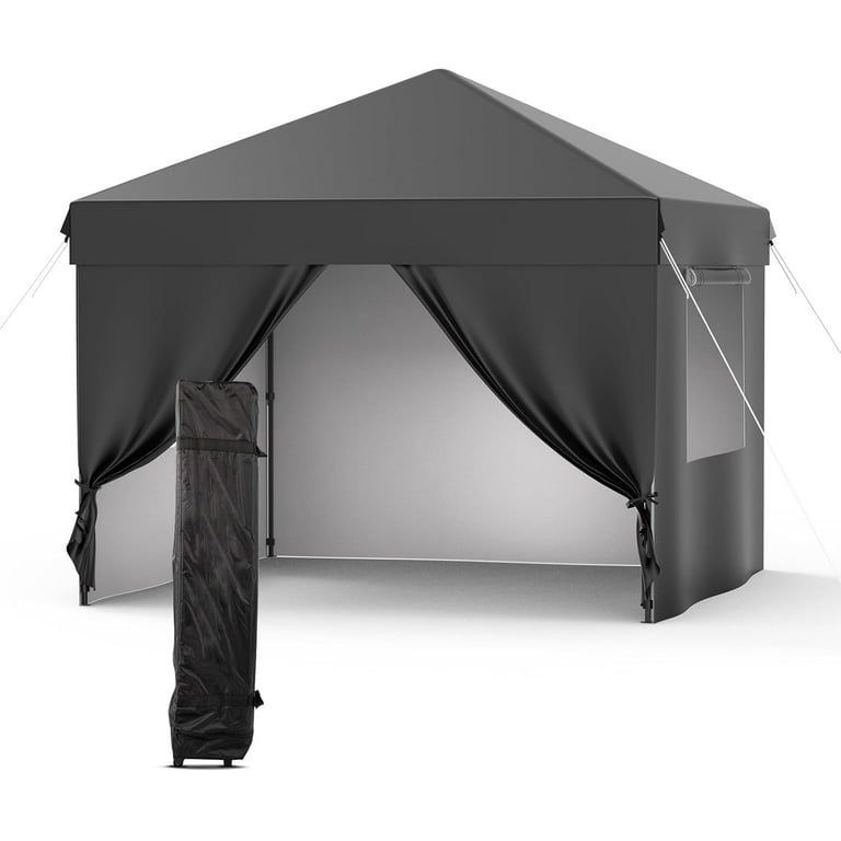 10x10 Ft Heavy Duty Pop Up Canopy Tent with Removable Mesh