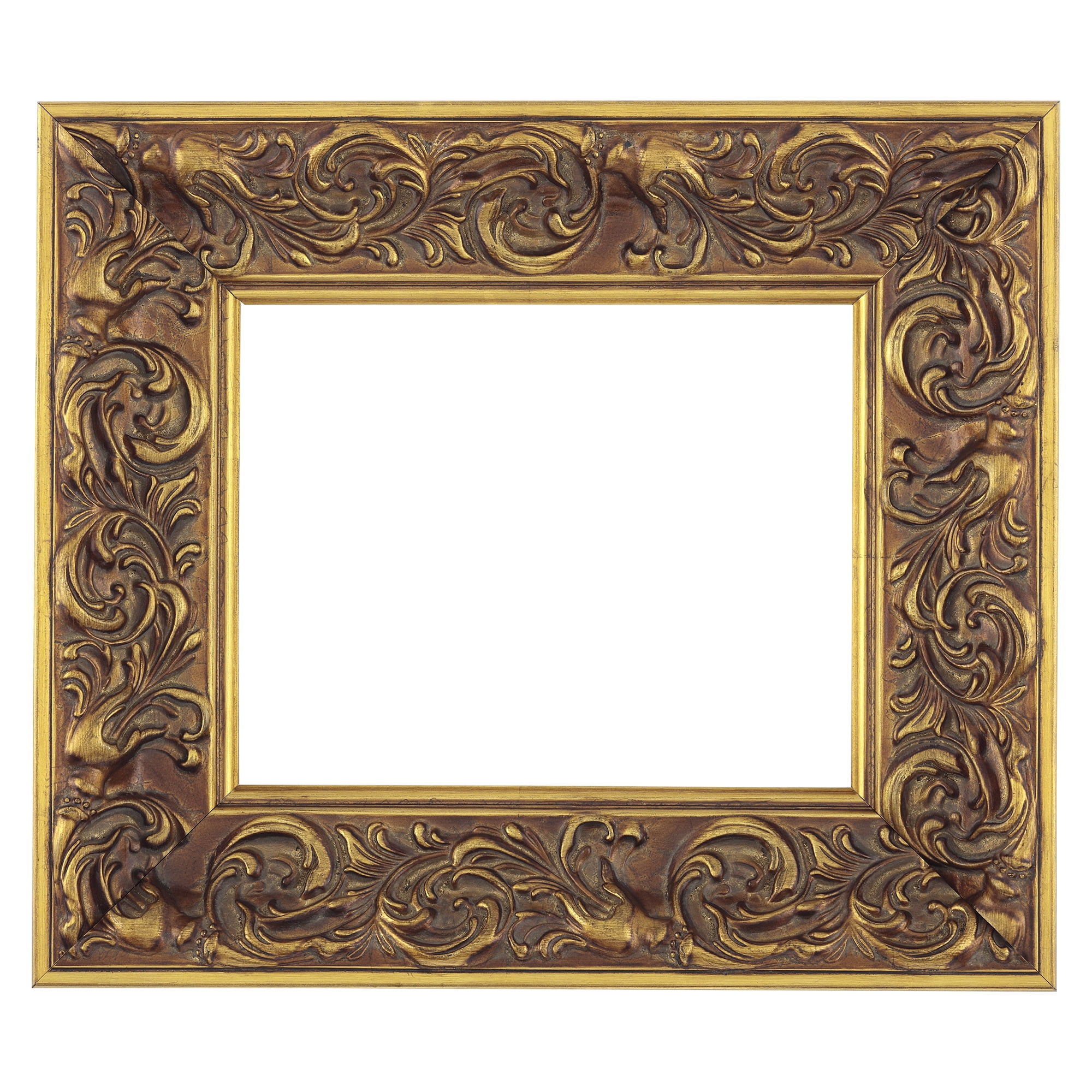 Imperial Gold and Dark Bronze Baroque Tabletop Frame