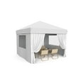 thumbnail image 1 of 10x10 Pop Up Canopy with 4 Sidewalls, Waterproof and Portable Instant Shelter, Outdoor Canopy Gazebo with 4 Sandbags, Canopy Tent 10x10 for Parties, Backyard, Commercial, 1 of 7