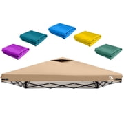 10x10 Pop Up Canopy Replacement Top Cover with Air Vent for Straight Leg Canopy Tent, Waterproof for Outdoor Garden Patio Camping Sun ShadeTop Only Khaki