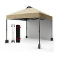 thumbnail image 1 of 10x10 Pop Up Canopy with Sidewalls for Outdoor, Portable Canopy with One Push Setup, Easy Set-Up Waterproof Tent for Outdoor Party, Sun Shade for Wedding Backyard Garden Event, 1 of 8