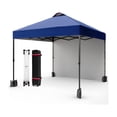 thumbnail image 1 of 10x10 Pop Up Canopy with Sidewalls for Outdoor, Portable Canopy with One Push Setup, Easy Set-Up Waterproof Tent for Outdoor Party, Sun Shade for Wedding Backyard Garden Event, 1 of 8