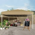 thumbnail image 1 of 10x10 Pop Up Canopy Tent, Outdoor Canopy Tent with 3 Adjustable Height, Easy Set Up Canopy with 4 Sandbags & Carrying Bag for Camping, Parties,Outdoor Events, 1 of 7