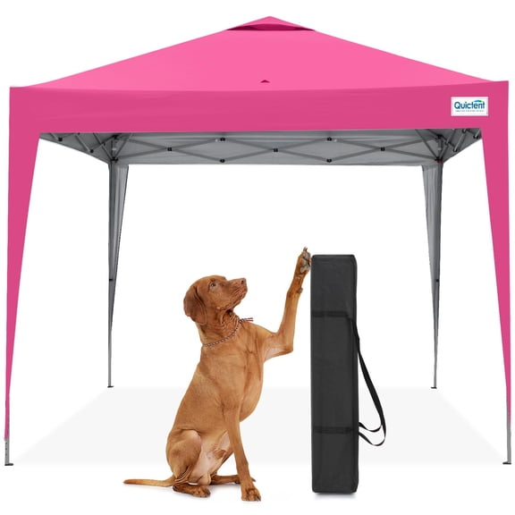 10x10 Pop Up Canopy Tent Without Sidewall, Instant Setup Gazebo for 1 Person, Portable & Compact, Waterproof & UV Protection, Ideal for Camping, Beach, Parties, and Outdoor Events