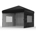 thumbnail image 1 of 10x10 Pop Up Canopy Tent Outdoor Canopy with 3 Removable Sidewalls One-Person Set Up Heavy Duty Commercial Instant Tent Shelter, 1 of 6