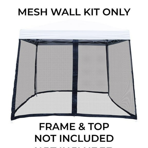 10x10 Pop Up Canopy Tent Slant Leg Mesh Screen Sidewalls Mosquito Net Walls