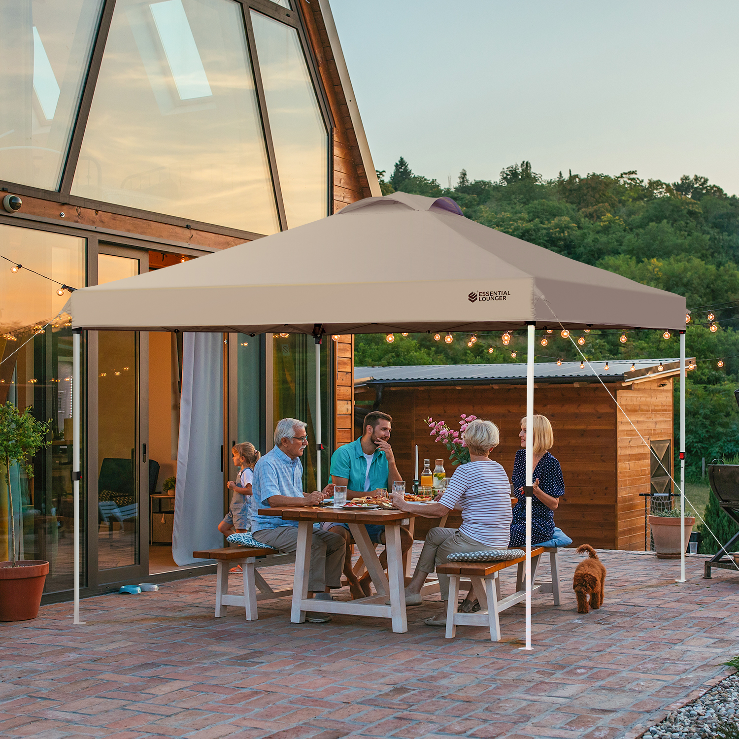 10x10 Pop Up Canopy Tent, Sun Shade with Roller Bag,4 Sandbags and 8