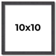 thumbnail image 1 of 10x10 Rustic Brown Real Wood Picture Frame Width 0.75 inches | Interior Frame Depth 0.5 inches |, 1 of 8