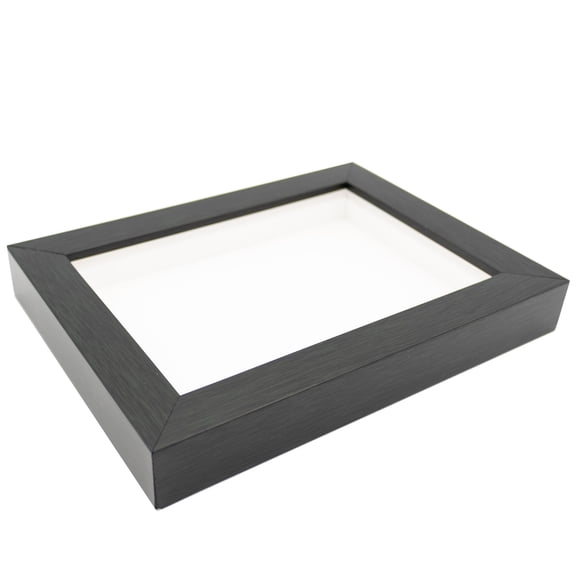 10x10 Shadowbox Gallery Wood Frames - Charcoal Gray DEEP Shadow Box Frame - Display Depth of 3/4" -