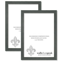 10x10 Slate Gray Picture Frame for Puzzles Posters Photos or Artwork (2-Pack)