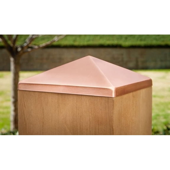 10x10 Solid Copper Post Point Cap (9-1/2" x 9-1/2")