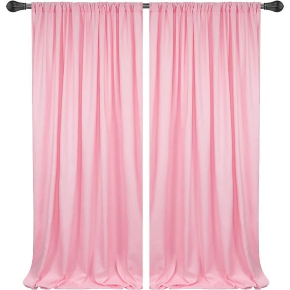 10x10FT Backdrop Curtains for Parties - Wedding Backdrop for Shower Birthday Photo Party Curtains Backdrop 5x10FT 2 Panels